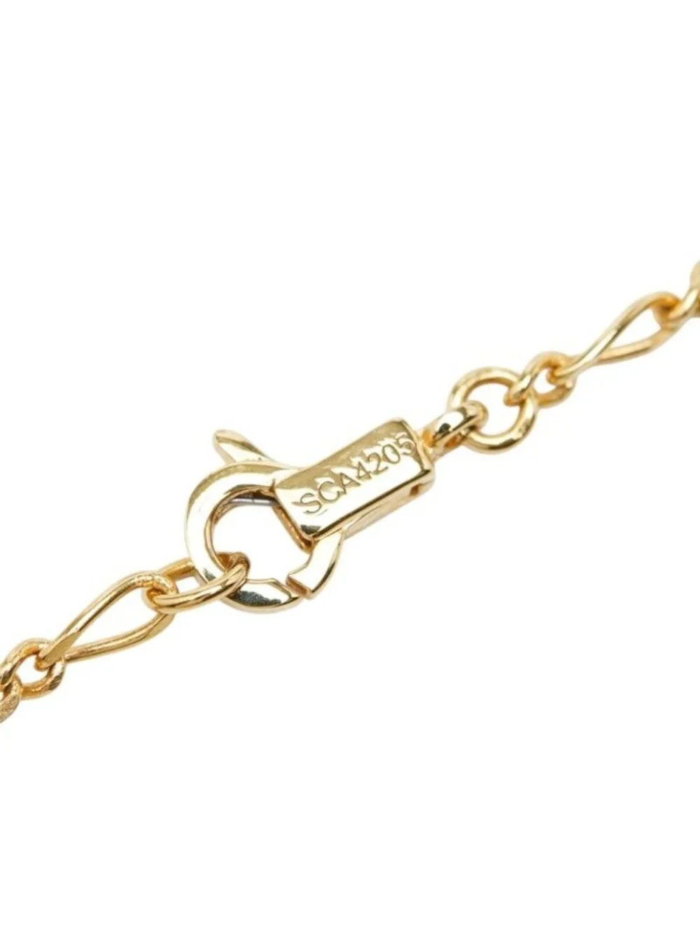 Celine Triomphe Padlock Necklace Gold Plated